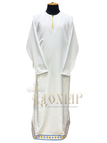 Подризник габардин с вставками  (голубой с желтым) 54/150