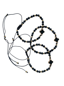 Браслет плетеный Ван Клиф (черный)