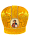 Митра парча Греция (желтая с золотом) 57р
