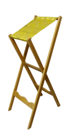 Аналой деревянный боковой раскладной с тканью 38/46