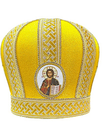 Митра парча, Галун Греция  (желтый с золотом) 60р