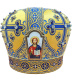 Митра парча  (желто-синяя) 56,5р