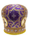 Митра парча  (фиолетовый с золотом) 58р