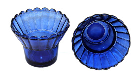 Стакан синий (окрашен сверху, непленочная краска )