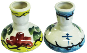 Подсвечник Грибок цветная роспись