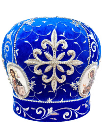 Митра иерейская вышивка на бархате (вышивка Звезда) 58р