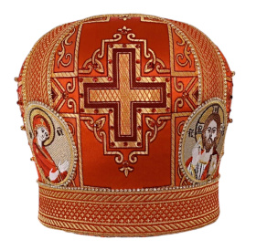 Митра иерейская парча Т (иконы вышивка ) 56р