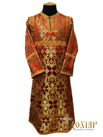 Стихарь  парча К П/П (красное-золото) 120 см