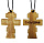 Крестик деревянный вытысненый 2,5/4 см