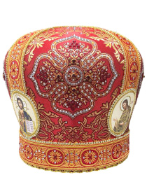 Митра парча Т (красное золото) 60 р