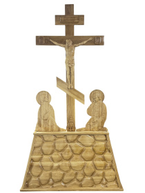 ГОЛГОФА  с предстоящими Дерево  Шпон  ↕275см ↔150см  