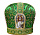 Митра парча Т (зеленый с золом,вышитые иконы) 57 р