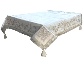 Скатерть напрестольная, фактурная Турция +вышивка 120/120 