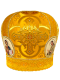 Митра парча Греция (желтая с золотом) 57р