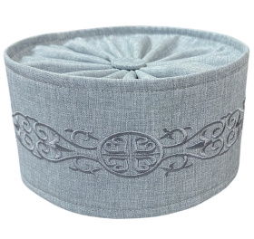 Скуфия греческая, лен габардин (крест) 57р.