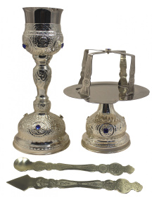 Евхаристический набор 0,250 л, №24 (1003-24, Греция, никель)