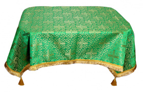 Скатерть напрестольная, парча,бахрома 150/150 Т