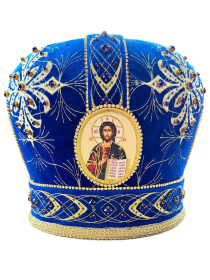 Митра иерейская вышивка на бархате Вифлием 58р