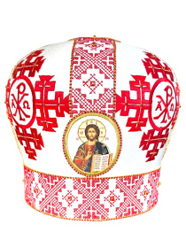 Митра иерейская вышивка на парче  58р