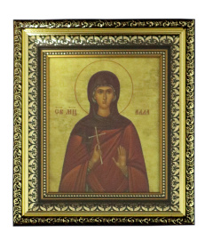 Икона святая мученица Алла (печать на холсте) 23/26 