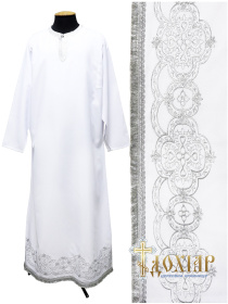 Подризник, габардин, вышивка, (ажурный узор) 56 р