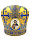 Митра парча Греция (желто-синяя)  57р