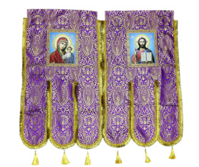 Хоругви тканевые, парча К (иконы на холсте) 60/120