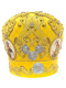 Митра золотистая, парча, камушки   (Царская) 57р
