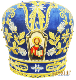 Митра, бархат (вышивка розочка) 57,5р