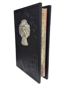 АПОСТОЛ богослужебный  (оклад кожа, накладки серебра) 20/30