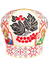 Митра иерейская вышивка на парче  (калина) 58р