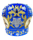 Митра, бархат, синяя (вышивка) 57,5р