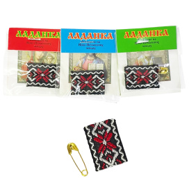 Ладанка текстиль (ленточная, на булавке)