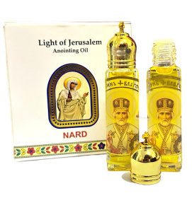 Благовоное масло икона св. Николай Jerusalem 100% Нард