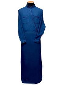 Подрясник греческий лен-габардин (вышивка косичка) 52р