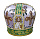 Митра парча д.Т (зелений с золом,вышитые иконы) 58 р