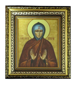 Икона  Святая Кира (печать на холсте) 23/26 