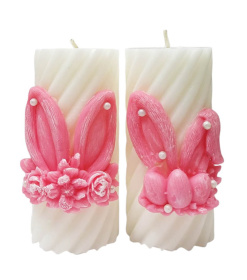 Свеча ДЕКОРАТИВНАЯ ПАСХАЛЬНАЯ "УШКИ" ↕ 10см Парафин