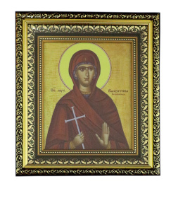 Икона святая  мученица Валентина (печать на холсте) 23/26