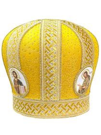 Митра парча, Галун Греция  (желтый с золотом) 57р