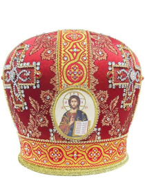 Митра парча Т (красное золото) 58 р