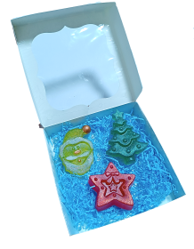 Мыло ручной работы набор "Елочные украшения" 3шт