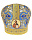 Митра парча Греция (синий с золотом) 60 р