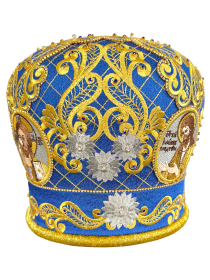Митра иерейская вышивка на парче (Царская)  59,5р