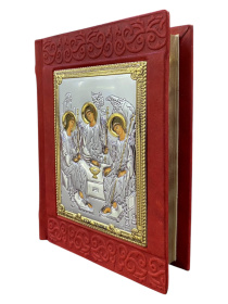 Евангелие требное, оклад кожа, Троица 12/16