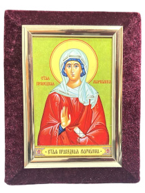 Икона бархат св. пр. Мариамна  9/12 см