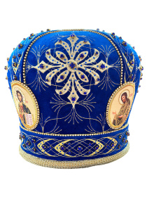 Митра иерейская вышивка на бархате Вифлием 58р