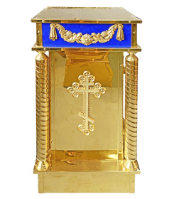 ПОДСТАВКА Синяя   ↕92см ↔50см ↕50см   Булат Бархат 