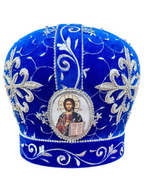 Митра иерейская вышивка на бархате (вышивка Звезда) 58р