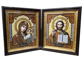 Вседержитель Казанская (янтарь) 26/31